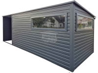 Schowek domek ogrodowy 4,5x2,5m wiata 2x2,5m drzwi 2x okno rynna GP724