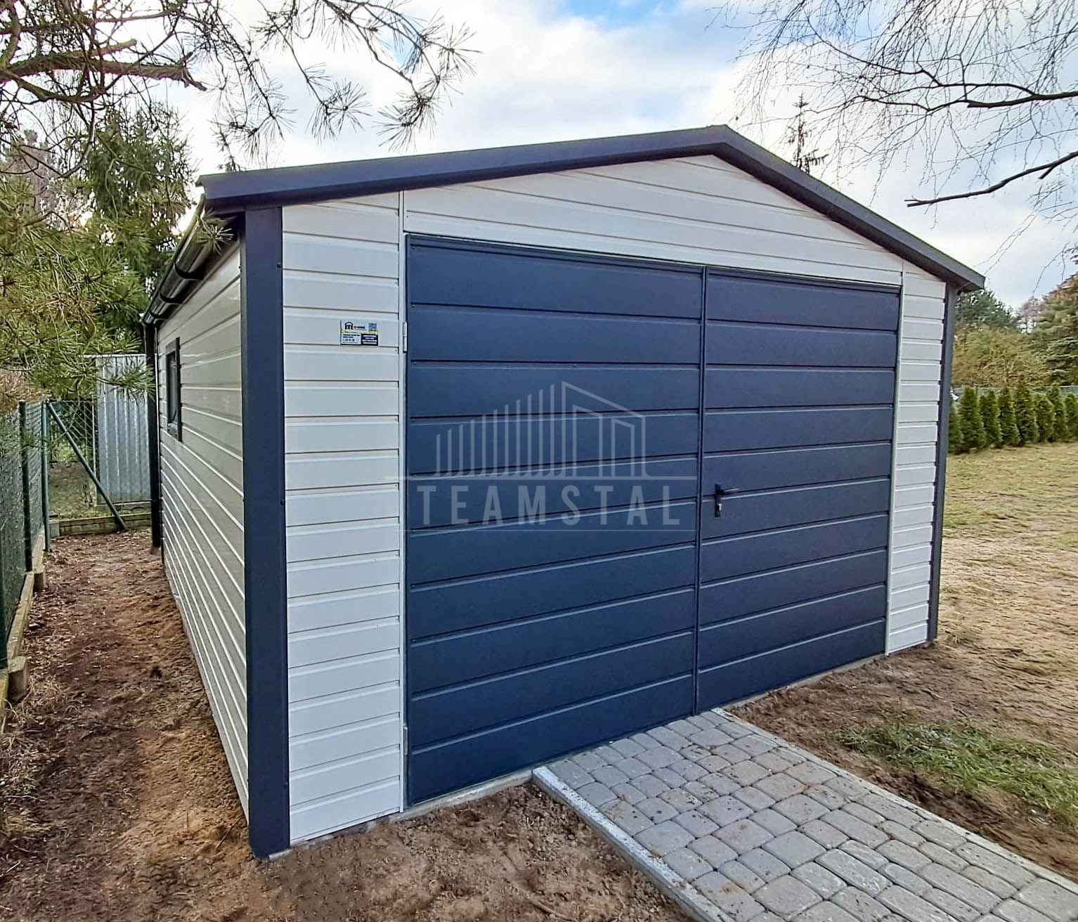 Garaż blaszany 4x4m Brama 2x Okno rynny blachodachówka  Dach TS1076 Jelenia Góra - zdjęcie 4