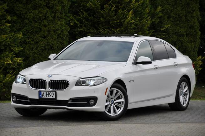 BMW 528 Skóra Fotele El. Navi Kam Szyberdach Piękna Biała Limuzyna Ostrów Mazowiecka - zdjęcie 2