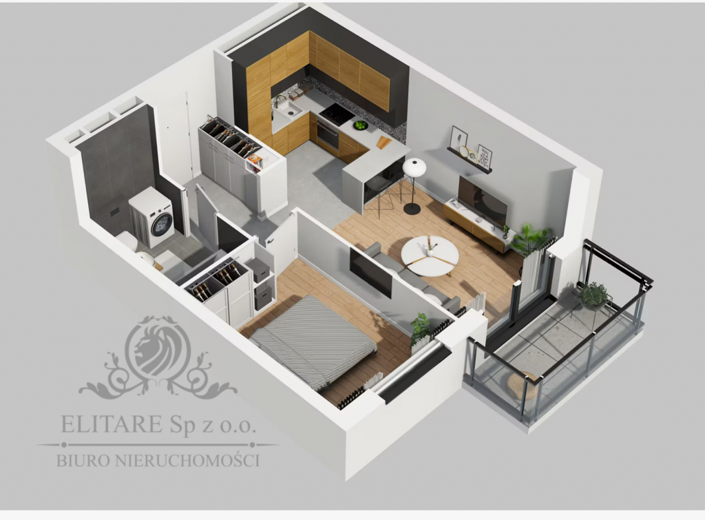 Mieszkanie 2pok, 37,50m2 z balkonem Krzyki, Partynice Wrocław Wrocław - zdjęcie 9