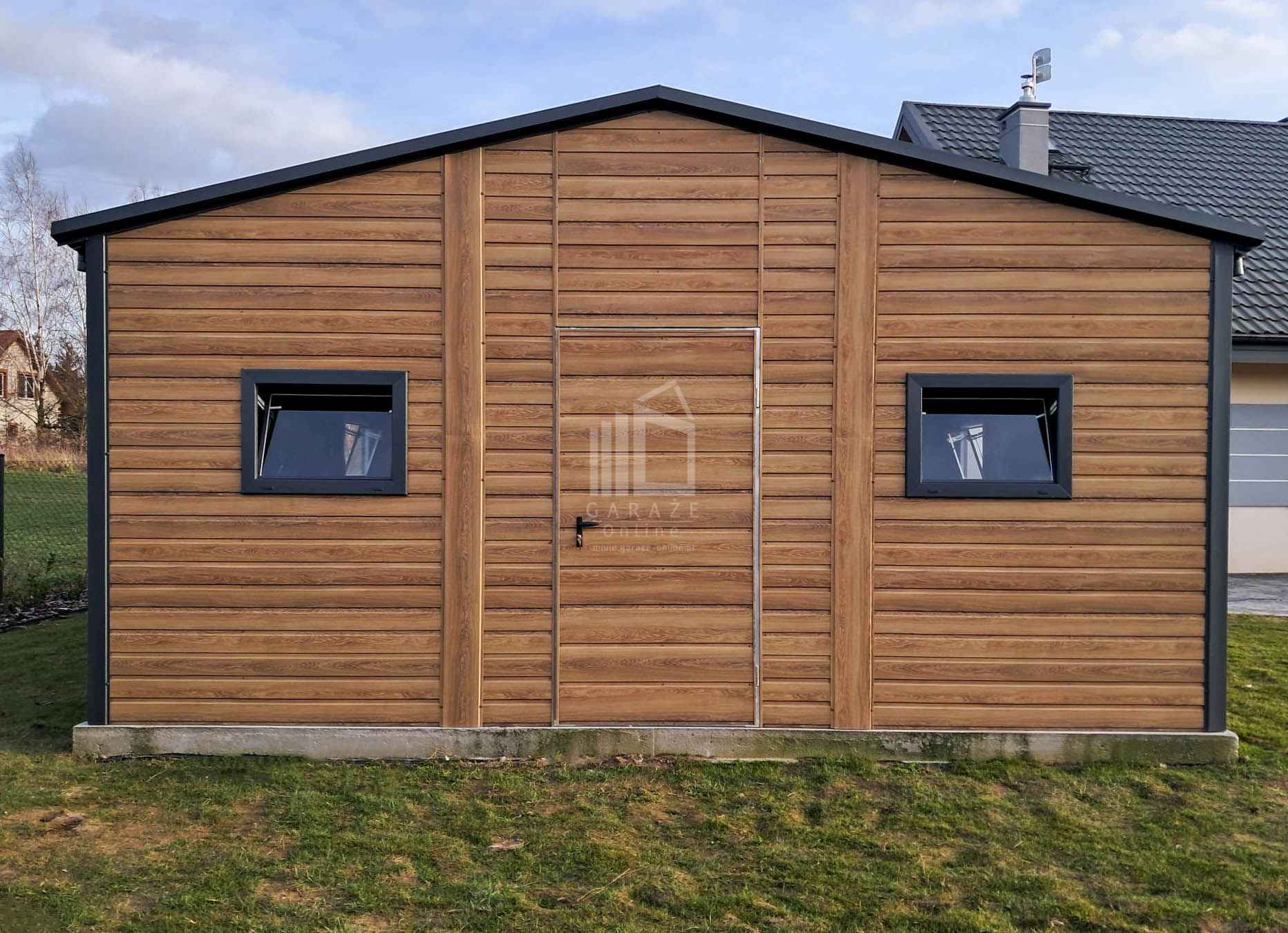 Garaż blaszany 6x5,8 2x Brama Okna PCV Drzwi Rynny Blachodach ID983 Chełm Górny - zdjęcie 4