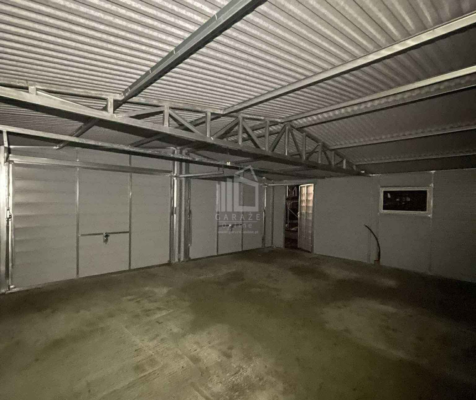 Garaż blaszany 6x5,8m 2x Brama uchylna  drewnopodobny rynny ID926 Katowice - zdjęcie 2