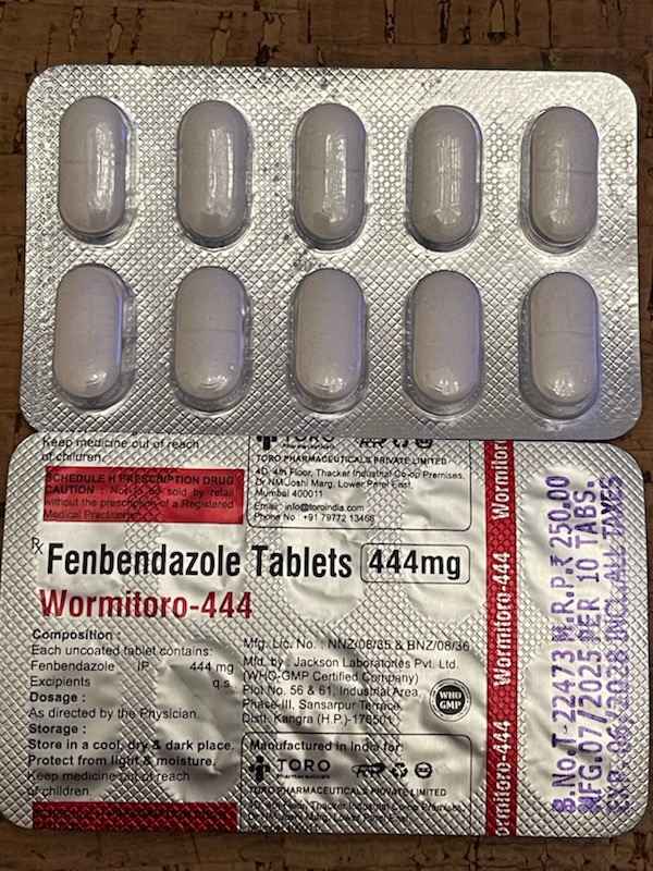 Fenbendazol 444 mg (Fenbendazole Tablets) preparat przeciwpasożytniczy Praga-Północ - zdjęcie 1