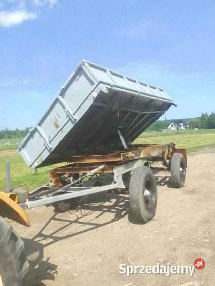 PRZYCZEPA WYWROTKA D-47 po remoncie nowe blachy Jasło - zdjęcie 3