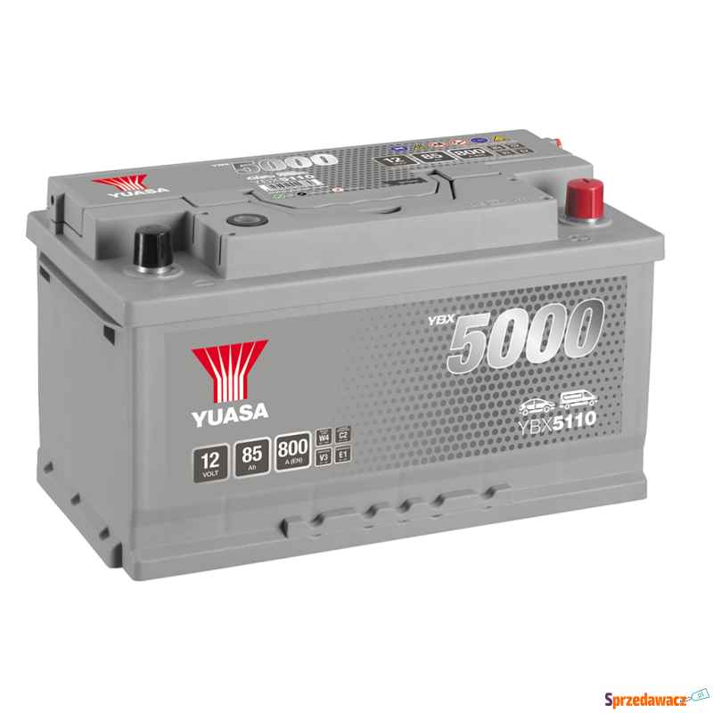 Akumulator Yuasa Silver 12V 85Ah 800A Prawy Plus Łomża - zdjęcie 1
