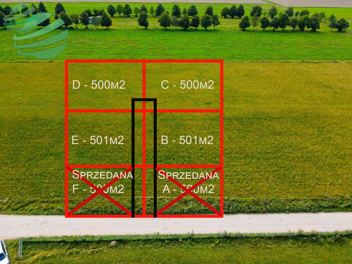 Działka 500m2 budowlana blisko Jeziora Dąbki Gleźnowo - zdjęcie 5