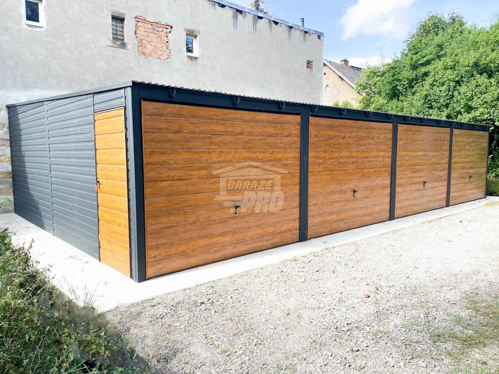 Rząd garaży Garaż blaszany 12x6m 4x brama uchylna drzwi  dach  GP482 Ostrowiec Świętokrzyski - zdjęcie 8