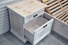 łóżko z materacami i szafkami - komplet jak nowy Olsztyn - zdjęcie 7