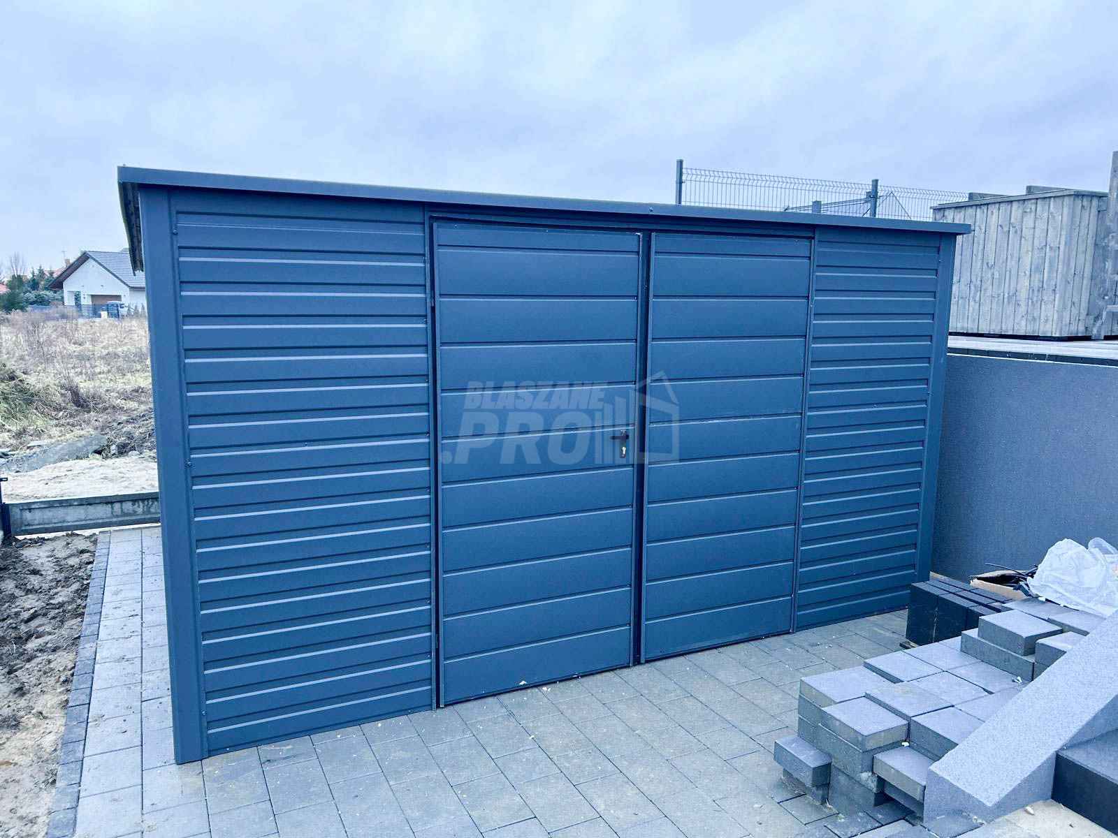 Domek Ogrodowy Schowek 4x2,5 Brama Dwuskrzydłowa dach Spad w tył GP261 Tychy - zdjęcie 4