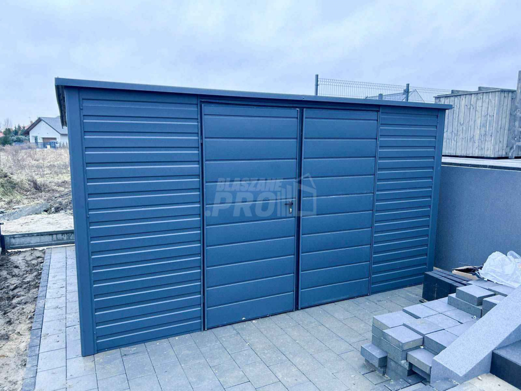 Domek Ogrodowy Schowek 4x2,5 Brama Dwuskrzydłowa dach Spad w tył GP261 Tychy - zdjęcie 4