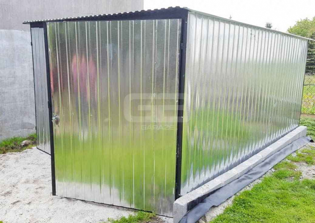 Garaż blaszany 3x5 Brama ocynk - spad w tył GB142 Koszalin - zdjęcie 2