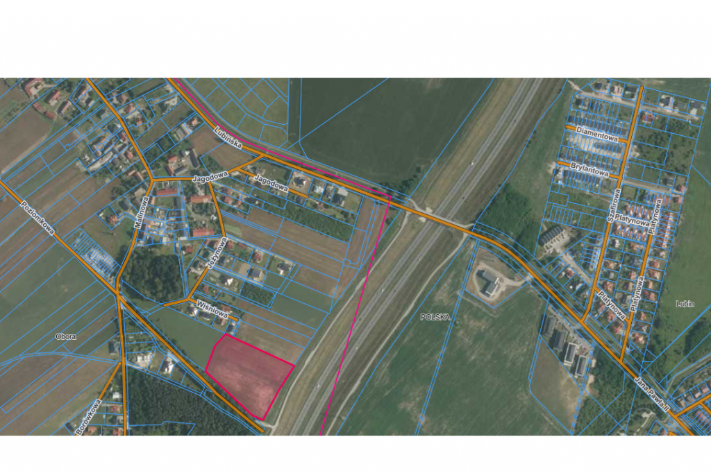 Działka Inwestycyjna (16 849 m2) Okolice Lubina MEDIA (Obora) Obora - zdjęcie 3