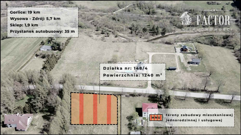 Działki budowlano-usługowe (MNU) w Hańczowej – od 8,97a do 12,40a Hańczowa - zdjęcie 3