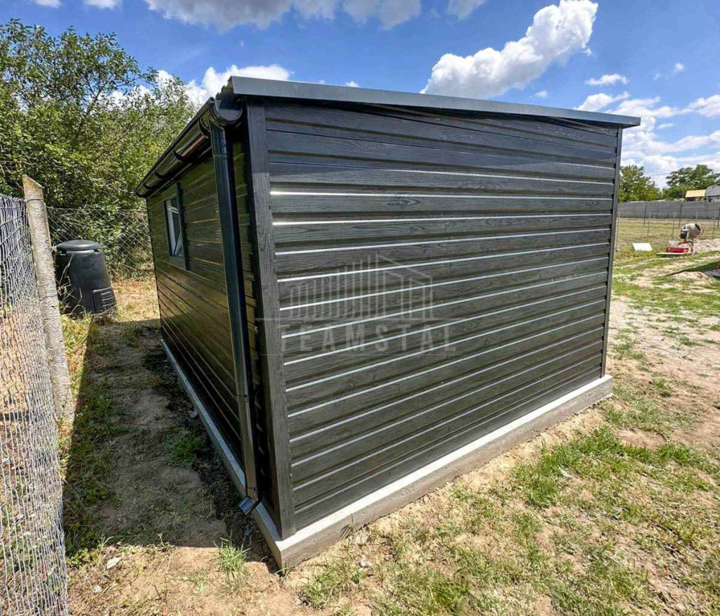 Schowek domek ogrodowy 4x3m brama dwuskrzydłowa okno dach rynna TS1134 Gdańsk - zdjęcie 6