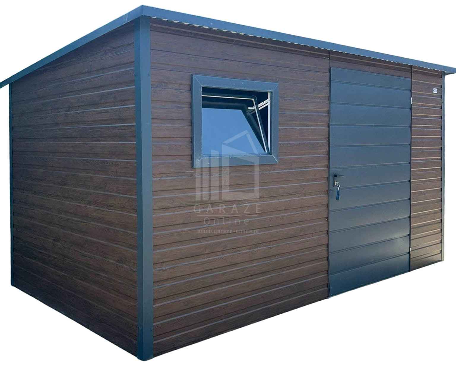 Schowek - domek ogrodowy 3x2m - drzwi okno drewnopodobny dach ID1052 Szczecinek - zdjęcie 1