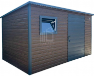 Schowek - domek ogrodowy 3x2m - drzwi okno drewnopodobny dach ID1052