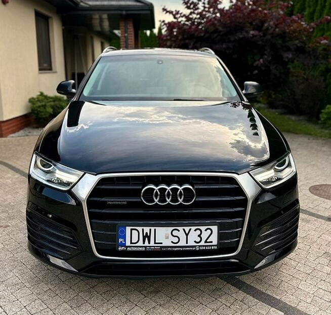 Audi Q3 2.0TFSI 180KM S Tronic Quattro Skóry Panorama BogateWposażenie Wrocław - zdjęcie 3