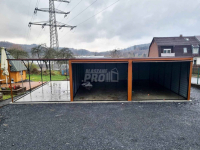 Garaż blaszany 6x6 + 3x6 wiata  Brama uchylna x2 spad w tył GP132 Nowy Sącz - zdjęcie 8