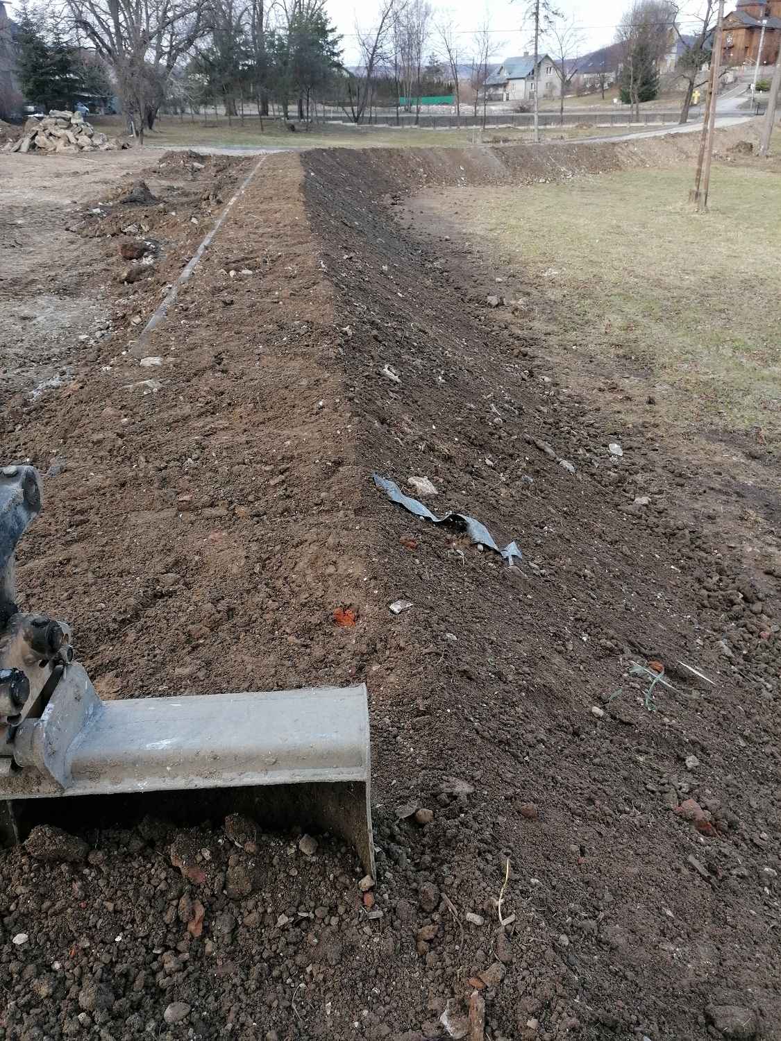Prace ziemne,usługi koparką, wykopy, wozidło, wiertnica Sanok - zdjęcie 5