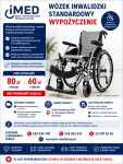 Wózek inwalidzki standardowy – wypożyczenie Warszawa