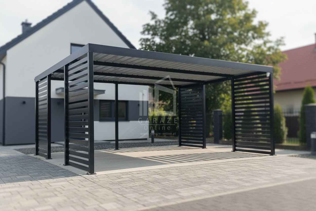 CarPort PREMIUM - wiata samochodowa 6x5,5dodatkowa zabudowa ID1179 Szczecin - zdjęcie 2