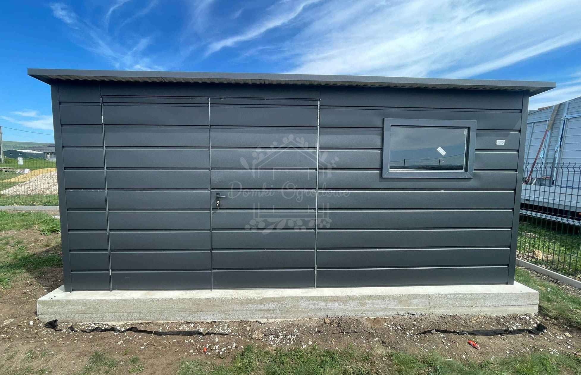 Schowek – Domek ogrodowy 4×2,5 m  2x okno – antracyt ID1270 Wągrowiec - zdjęcie 3