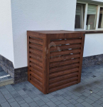 Osłona pompy ciepła 80x40x120 cm ciemny orzech NB273 Mysłowice - zdjęcie 4