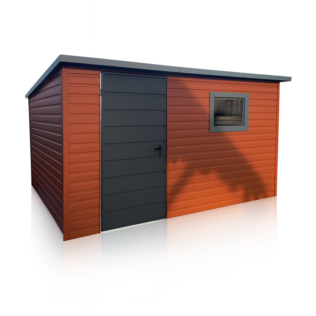 Domek ogrodowy 4×2m Brąz + Grafit Matowy PREMIUM Mława - zdjęcie 1