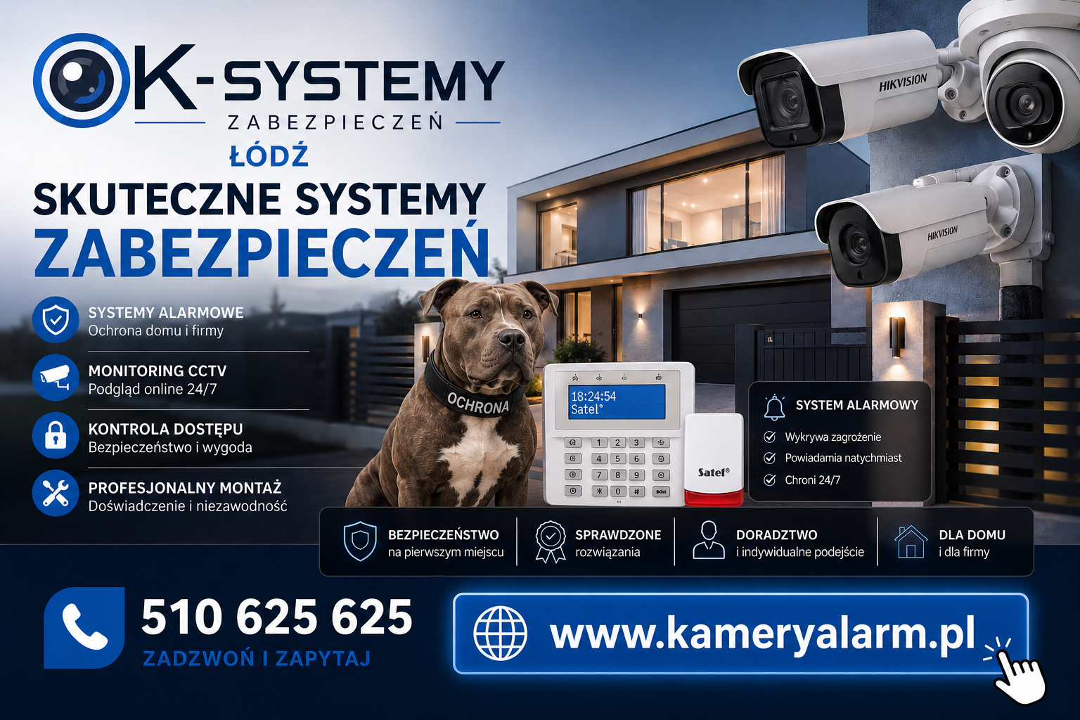 Tani montaż kamer łódź, tani monitoring łódź. Widzew - zdjęcie 2