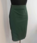 Zielona, ołówkowa spódnica z suwakami Zara Bemowo - zdjęcie 2