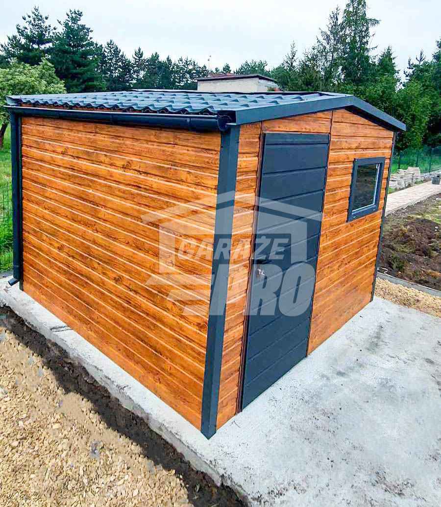 Schowek domek ogrodowy 3x4m drzwi okno blachodachówka rynny dach GP462 Dąbrowa Górnicza - zdjęcie 3