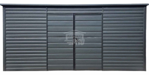 Schowek - Domek Ogrodowy 5x2m - Brama - okno dach spad w tył GP618