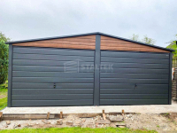 Garaż blaszany 6x5,8 2x brama uchylna drzwi okno  dach  ST247 Gniezno - zdjęcie 2