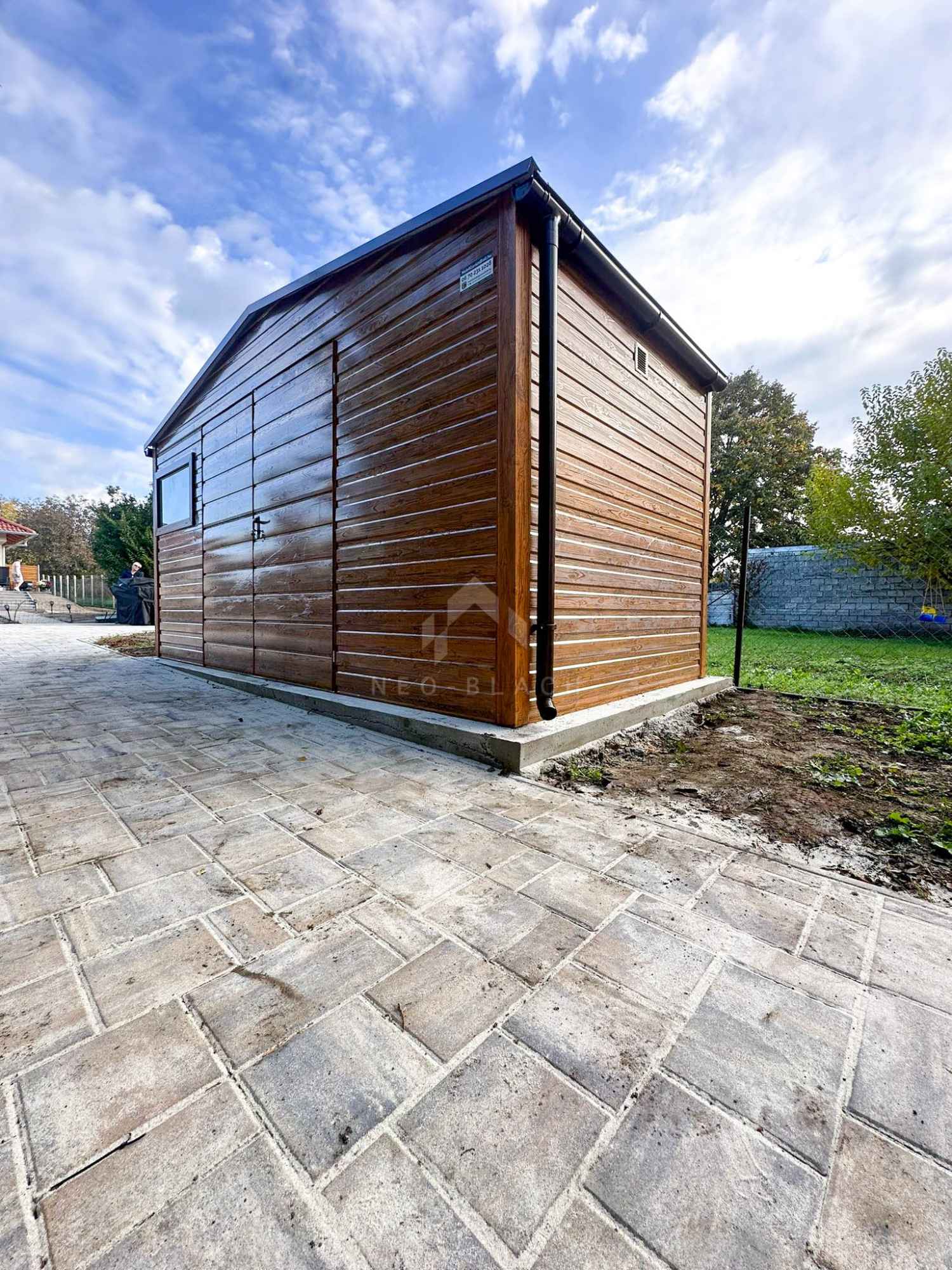 Schowek Domek ogrodowy 5x2,5m Brama Okno Rynny dwuspad NB384 Drawsko Pomorskie - zdjęcie 4