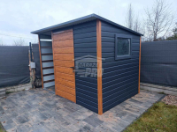 Schowek - domek ogrodowy 2x2m + wiata 1m - Drzwi - okno  dach  GP516 Otwock - zdjęcie 4