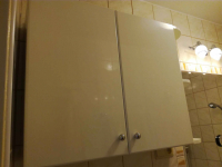 Szafka łazienkowa biała z półkami bocznymi Konstancin-Jeziorna - zdjęcie 2