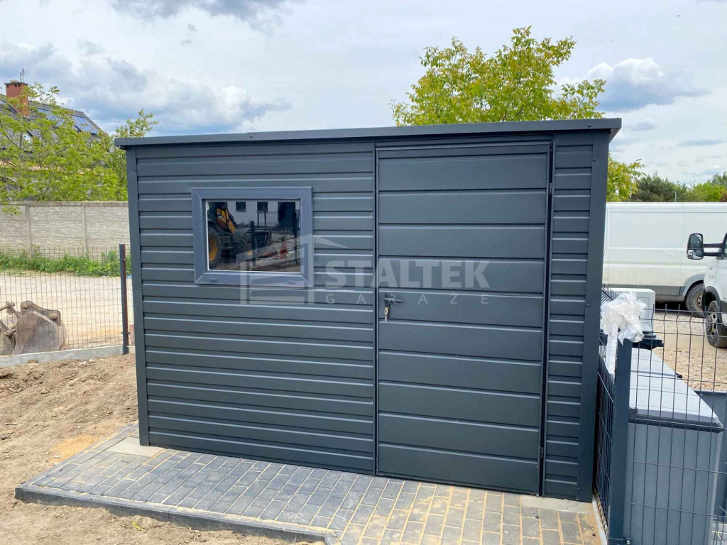 Schowek - Domek Ogrodowy 2,5x2m  - Drzwi - okno - dach  ST133 Sieradz - zdjęcie 2