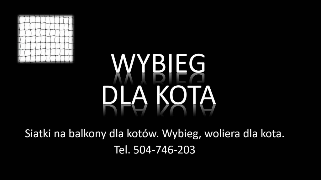 Siatka ochronna na balkon dla kota, cena, tel. Zabezpieczenie balkonu. Psie Pole - zdjęcie 4