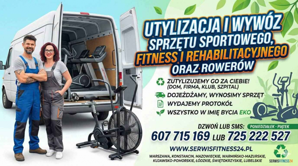 Utylizacja sprzętu fitness, sportowego i rehabilitacyjnego Konstancin-Jeziorna - zdjęcie 1