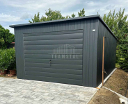 Garaż blaszany 4x5m - brama uchylna okno  dach rynna  TS1116 Mysłowice - zdjęcie 3