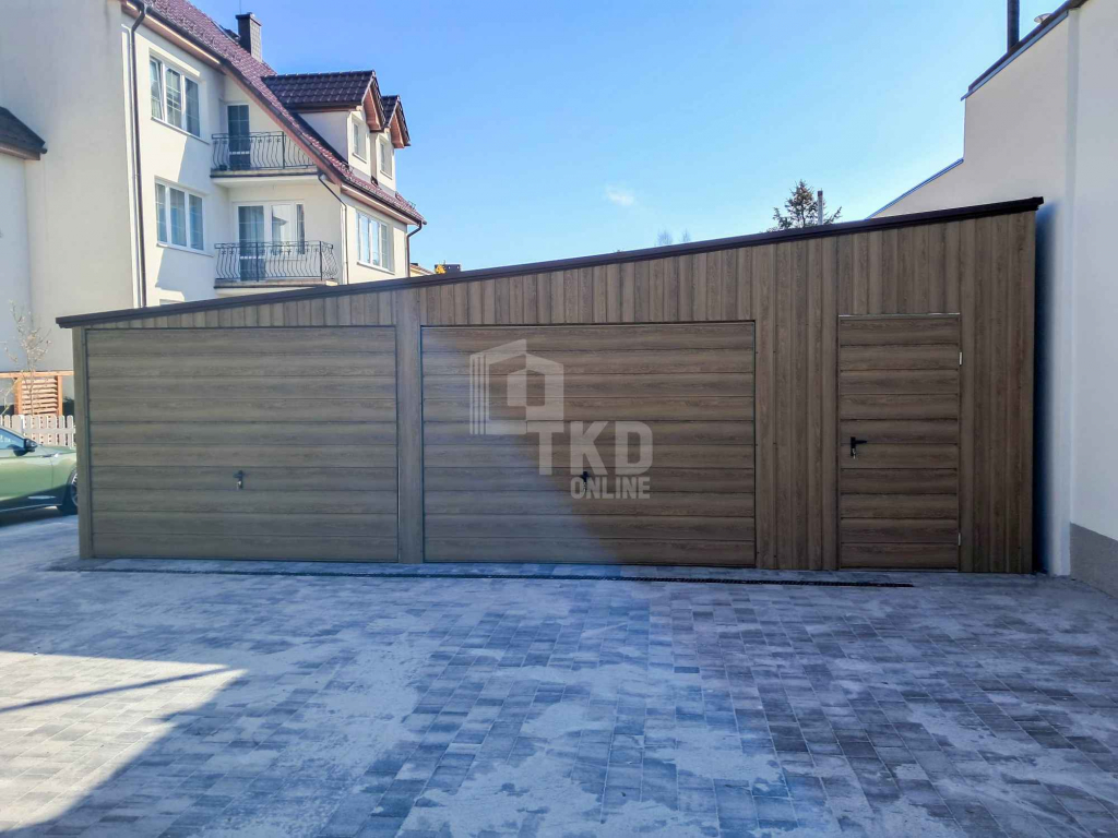 Garaż blaszany 8x6m 2x brama  okno drzwi  dach rynna TKD359 Sopot - zdjęcie 3