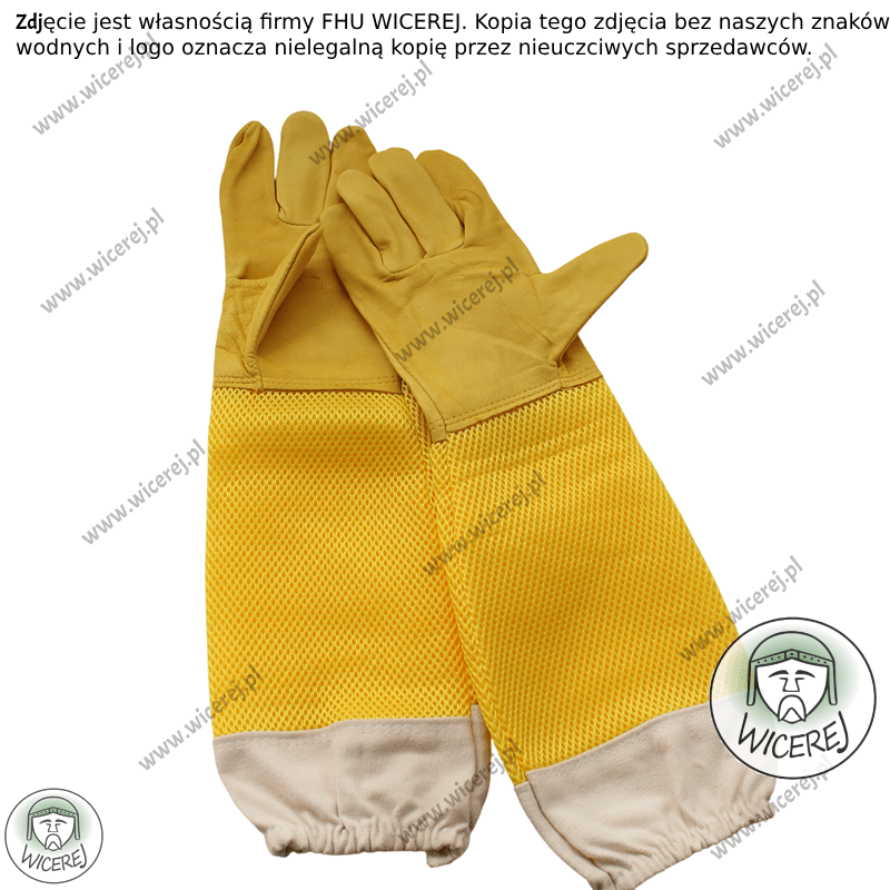 Premium Skórzane Rękawice Pszczelarskie Oddychające XL (10) Jaśliska - zdjęcie 2