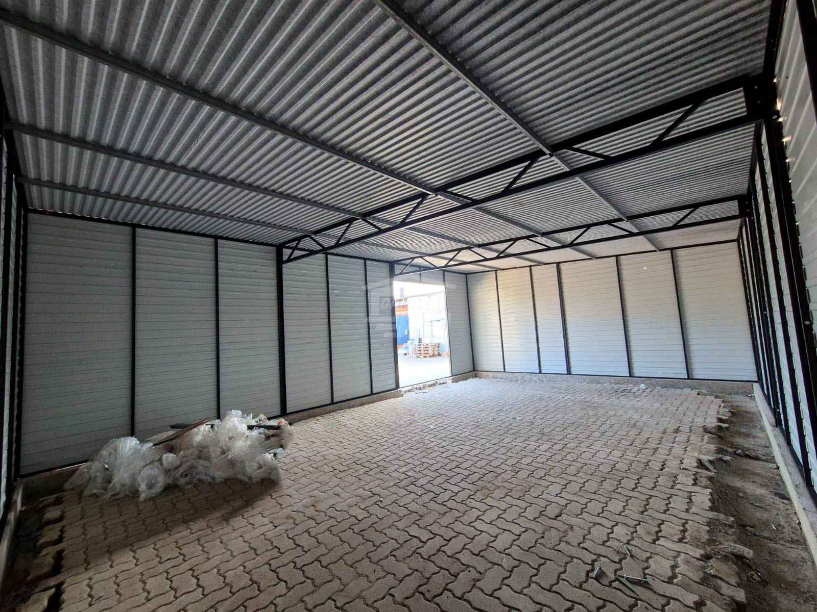 Garaż blaszany - hala magazynowa 9x6m Otwór dach GP571 Sopot - zdjęcie 8