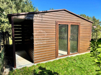 Schowek  domek ogrodowy 5,5x4m drzwi szklane PCV  drewnopodobny ID1136 Wągrowiec - zdjęcie 3