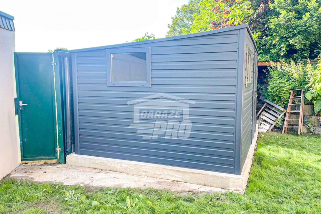 Schowek - Domek Ogrodowy 4,5x4m  - OCYNK - Dach spad w tył  GP384 Brzesko - zdjęcie 2