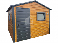 Schowek - domek ogrodowy 3x2,5m drzwi 2x okno drewnopodobny dach ID992