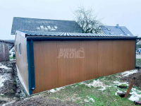Garaż Ocieplany - Płyta Warstwowa  9x6  Blachodachówkadach GP260 Cieszyn - zdjęcie 4