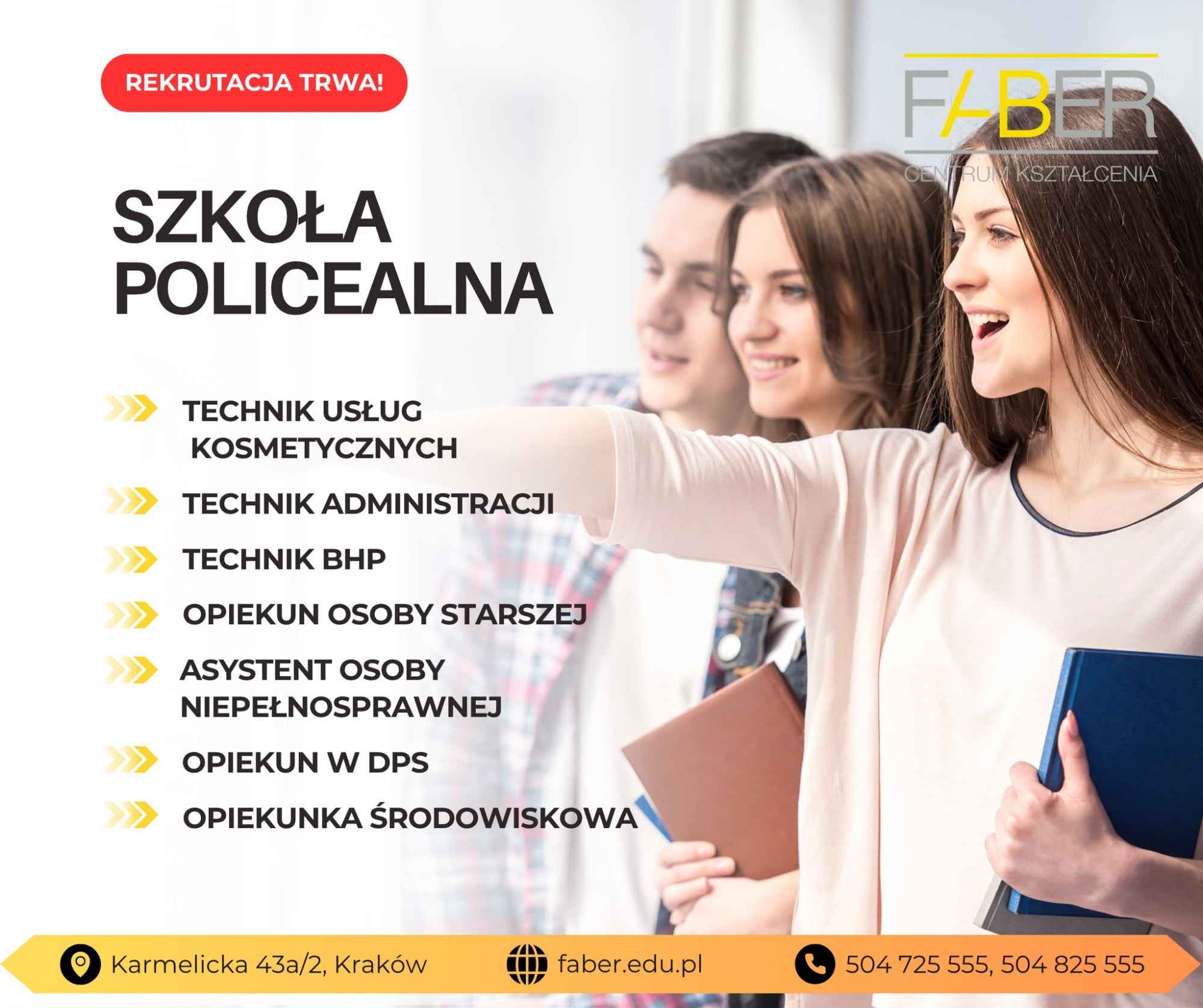 Faber CK Kraków – rekrutacja do szkoły policealnej trwa Śródmieście - zdjęcie 1