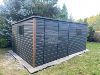 Schowek - domek ogrodowy 5x3m brama dwuskrzydłowa 2x okno dach GP651 Śródmieście - zdjęcie 3