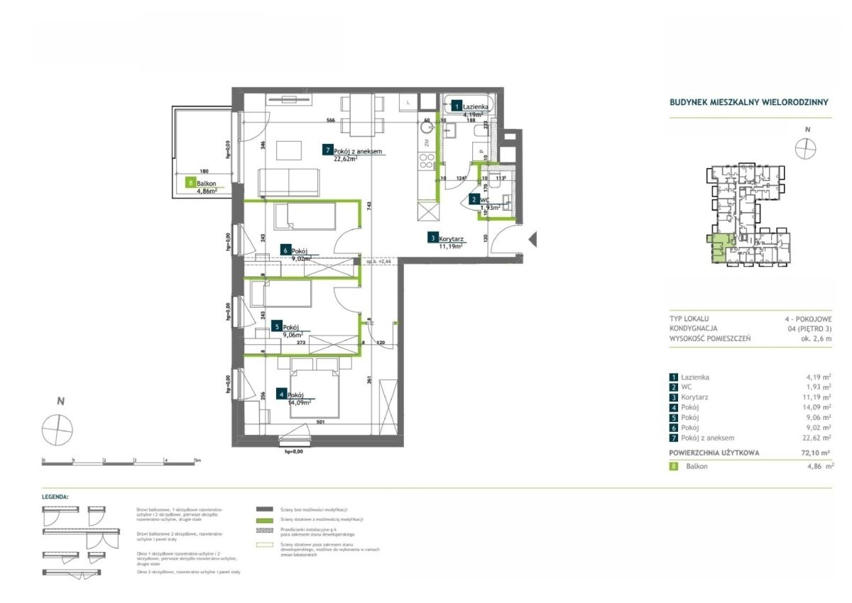 Sprzedam czteropokojowe mieszkanie na Wildzie. Wilda - zdjęcie 5